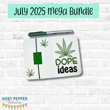 Load image into Gallery viewer, Dope Ideas notebook cover (2 sizes available) machine embroidery design DIGITAL DOWNLOAD