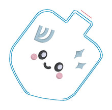 Load image into Gallery viewer, Dreidel mini stuffie machine embroidery design DIGITAL DOWNLOAD