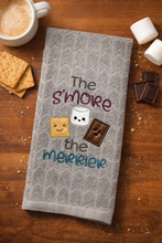 Load image into Gallery viewer, S'More The Merrier Applique machine embroidery design (4 sizes included) DIGITAL DOWNLOAD