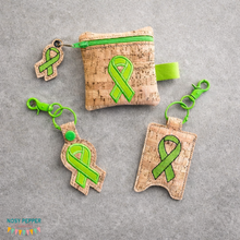 Load image into Gallery viewer, Awareness Ribbons (set of 4 designs) machine embroidery design DIGITAL DOWNLOAD