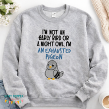 Load image into Gallery viewer, Exhausted Pigeon machine embroidery design (4 sizes included) DIGITAL DOWNLOAD