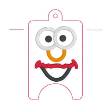 Load image into Gallery viewer, Red Monster Friend Quilted Sanitizer Case (2 sizes available) machine embroidery design DIGITAL DOWNLOAD