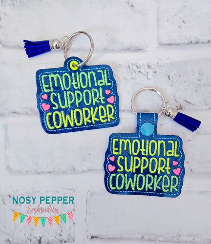 Emotional-support-coworker-snaptab-eyelet-fob-NPE