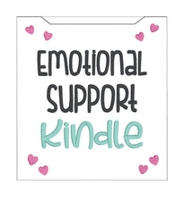 Load image into Gallery viewer, Emotional Support Coworker reader sleeve (3 sizes included) machine embroidery design DIGITAL DOWNLOAD