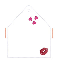 Load image into Gallery viewer, Envelope Card Case machine embroidery design DIGITAL DOWNLOAD
