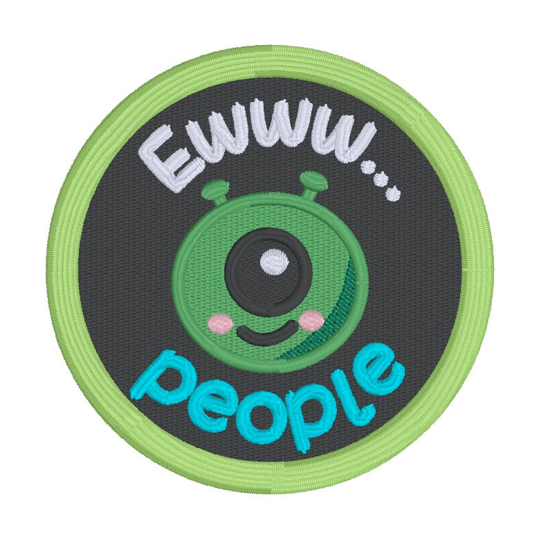 Ewww People patch (2 sizes included) machine embroidery design DIGITAL ...