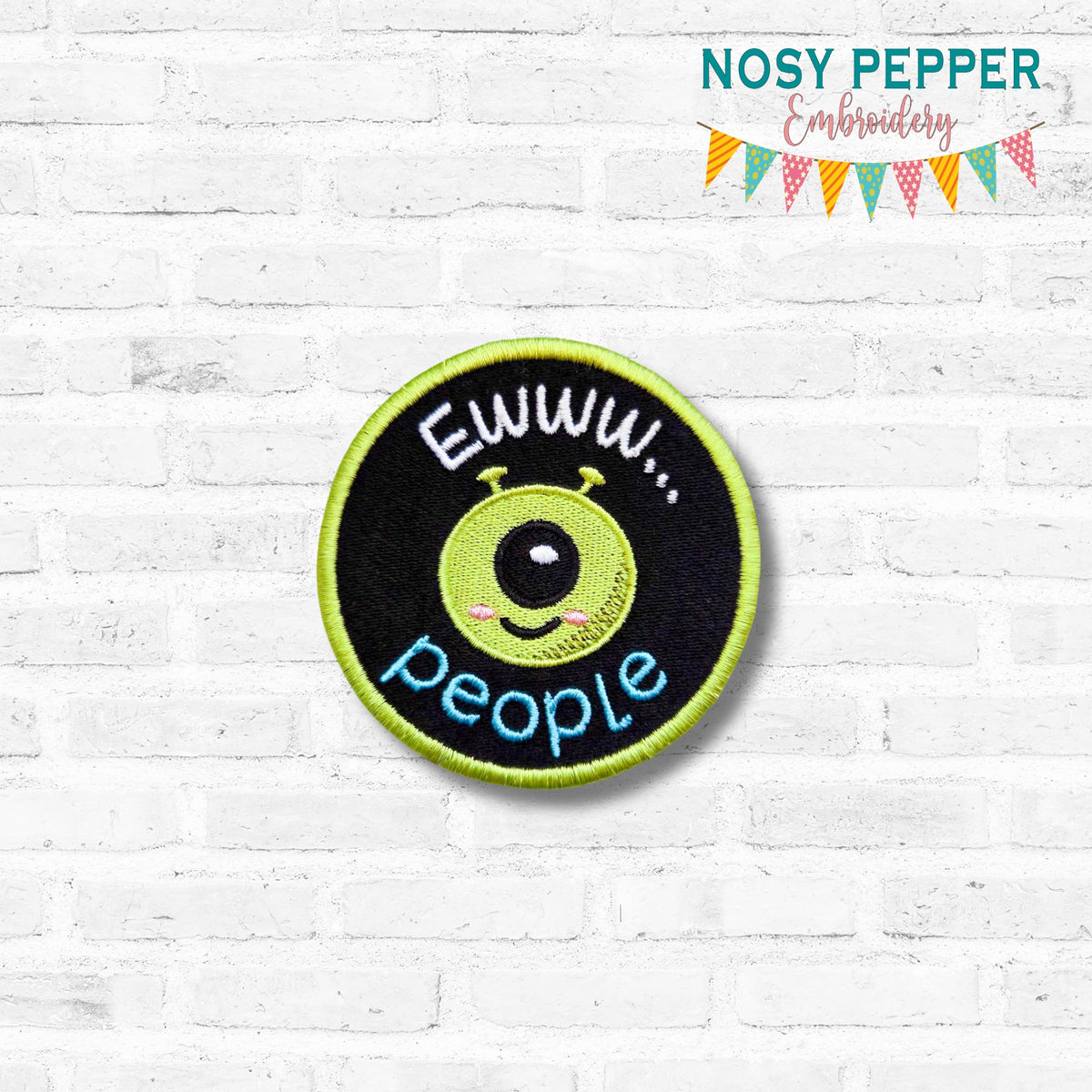Ewww People patch (2 sizes included) machine embroidery design DIGITAL ...
