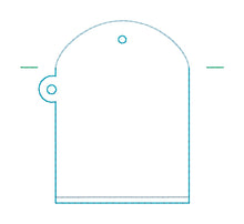Load image into Gallery viewer, Eyeglass Rag Case machine embroidery design DIGITAL DOWNLOAD