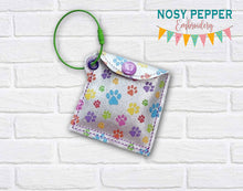 Load image into Gallery viewer, Eyeglass Rag Case machine embroidery design DIGITAL DOWNLOAD