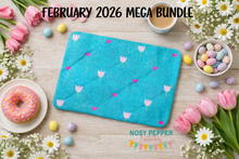 Load image into Gallery viewer, Tulip Quilted Mug Rug Embroidery Design – 4 Sizes – Envelope &amp; Turned Styles – Digital Download