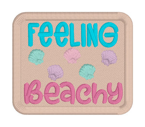 Feeling Beachy patch 2025 Summer Mini Skill Builder Bundle (2 sizes included) machine embroidery design DIGITAL DOWNLOAD