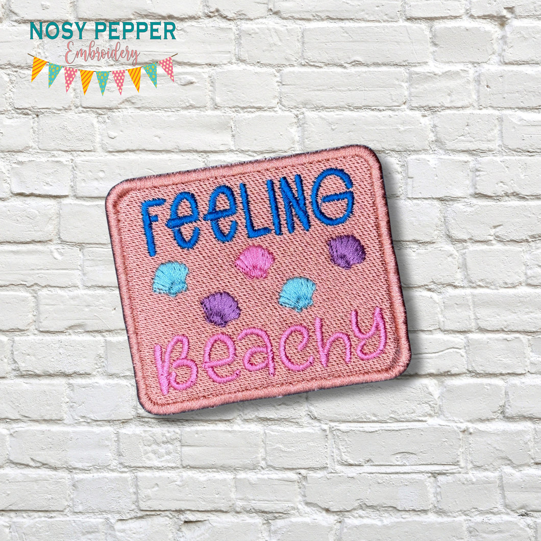 Feeling Beachy patch 2025 Summer Mini Skill Builder Bundle (2 sizes included) machine embroidery design DIGITAL DOWNLOAD
