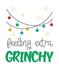Load image into Gallery viewer, Feeling Extra Grinchy embroidery design (4 sizes included) DIGITAL DOWNLOAD