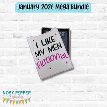 Load image into Gallery viewer, I Like My Men reader sleeve (3 sizes included) machine embroidery design DIGITAL DOWNLOAD