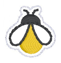 Load image into Gallery viewer, Mason Jar applique shaker Notebook Cover with firefly felties (2 sizes available) machine embroidery design DIGITAL DOWNLOAD