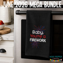 Load image into Gallery viewer, Baby You're A Firework machine embroidery design (5 sizes included) DIGITAL DOWNLOAD