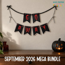 Load image into Gallery viewer, Flag Applique Bunting machine embroidery design DIGITAL DOWNLOAD