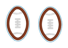 Load image into Gallery viewer, Football applique hoodie charms machine embroidery design DIGITAL DOWNLOAD