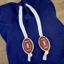 Load image into Gallery viewer, Football applique hoodie charms machine embroidery design DIGITAL DOWNLOAD