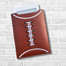 Load image into Gallery viewer, Football reader sleeve (3 sizes included) machine embroidery design DIGITAL DOWNLOAD