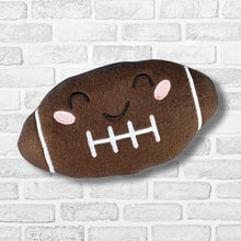 Load image into Gallery viewer, Football stuffie (5 sizes included) machine embroidery design DIGITAL DOWNLOAD