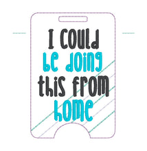 Load image into Gallery viewer, From Home badge reel case machine embroidery design DIGITAL DOWNLOAD