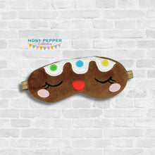 Load image into Gallery viewer, Fruitcake Sleep Mask machine embroidery design (2 sizes included) DIGITAL DOWNLOAD
