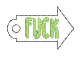 F Arrow patch machine embroidery design DIGITAL DOWNLOAD