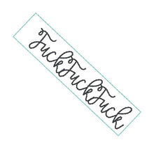 Load image into Gallery viewer, F@ck key fob set machine embroidery file FEB 24 Mature Mystery Bundle (3 sizes, single and multi files included) DIGITAL DOWNLOAD