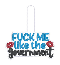 Load image into Gallery viewer, F@ck Me snap tab and eyelet fob (single and multi files included) machine embroidery file DIGITAL DOWNLOAD
