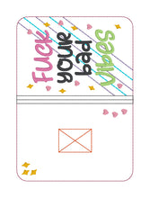 Load image into Gallery viewer, F@ck Your Bad Vibes Cover 25 Fall Mature Mystery Bundle 2 sizes available machine embroidery design DIGITAL DOWNLOAD
