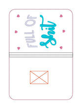 Load image into Gallery viewer, Full Of Sh!t Notebook Cover (2 sizes available) machine embroidery design DIGITAL DOWNLOAD