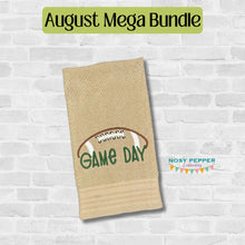 Load image into Gallery viewer, Game Day Football machine embroidery design (5 sizes included) DIGITAL DOWNLOAD