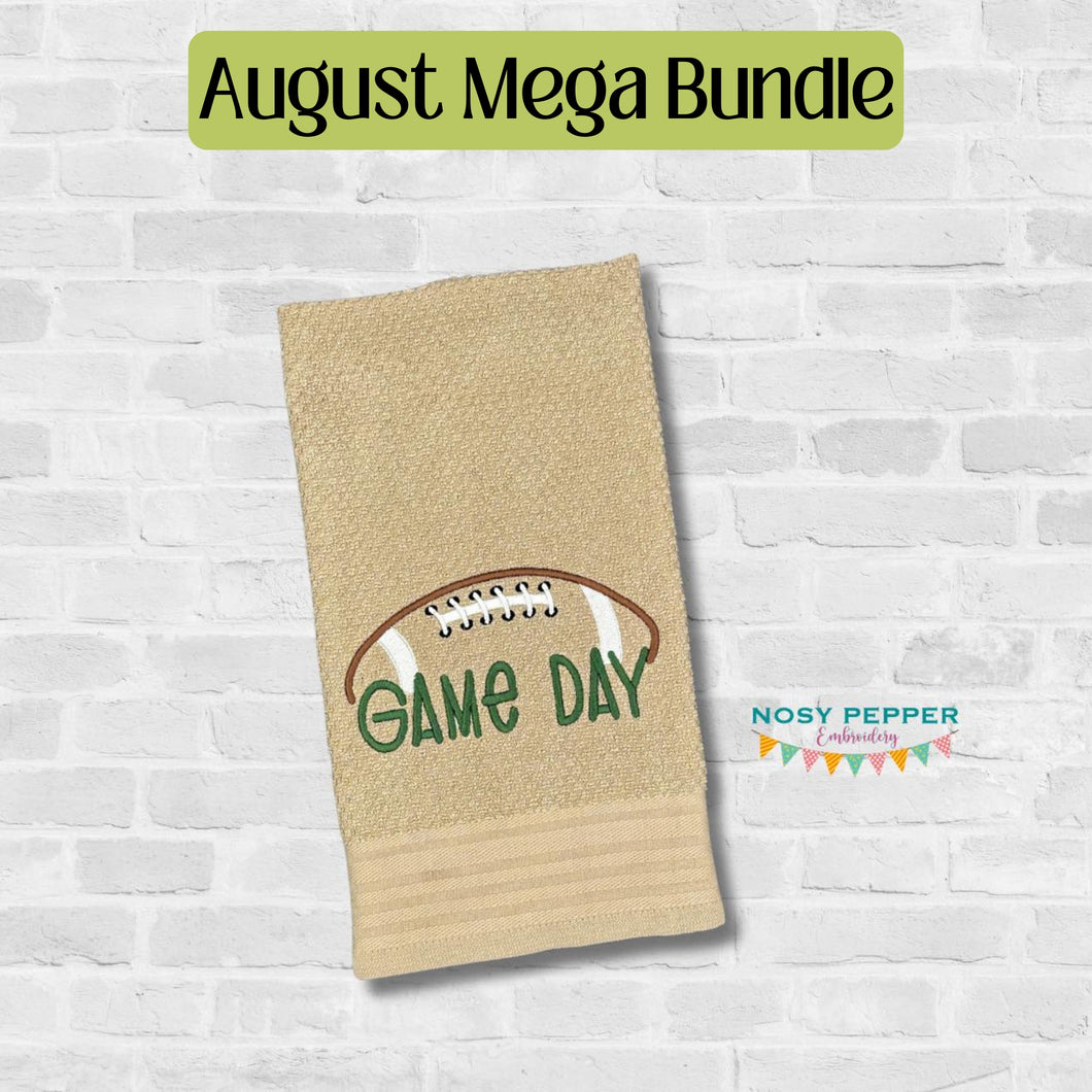 Game Day Football machine embroidery design (5 sizes included) DIGITAL DOWNLOAD