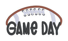Load image into Gallery viewer, Game Day Football machine embroidery design (5 sizes included) DIGITAL DOWNLOAD