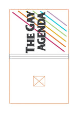 Load image into Gallery viewer, Gay Agenda notebook cover (2 sizes available) machine embroidery design DIGITAL DOWNLOAD