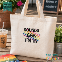 Load image into Gallery viewer, Sounds Gay machine embroidery design (5 sizes included) DIGITAL DOWNLOAD