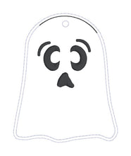 Load image into Gallery viewer, Ghost shaker bag tag set (3 designs included) machine embroidery design DIGITAL DOWNLOAD