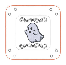 Load image into Gallery viewer, Ghost ITH Tray (4 sizes included) machine embroidery design DIGITAL DOWNLOAD