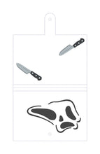 Load image into Gallery viewer, Ghost Face top load notebook cover machine embroidery design DIGITAL DOWNLOAD