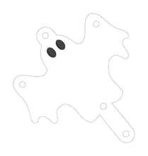 Load image into Gallery viewer, Ghost key wrap machine embroidery design DIGITAL DOWNLOAD
