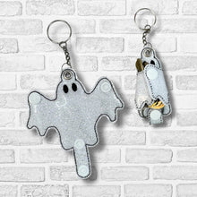 Load image into Gallery viewer, Ghost key wrap machine embroidery design DIGITAL DOWNLOAD