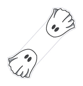 Ghost magnetic bookmark machine embroidery design (single and multi files included) DIGITAL DOWNLOAD