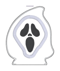 Ghost Face mini stuffie machine embroidery design DIGITAL DOWNLOAD
