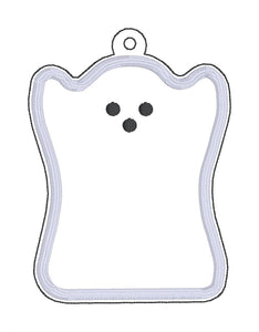 Ghost Peep applique bookmark/ornament/bag tag machine embroidery design DIGITAL DOWNLOAD