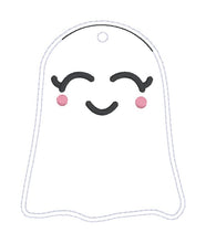 Load image into Gallery viewer, Ghost shaker bag tag set (3 designs included) machine embroidery design DIGITAL DOWNLOAD