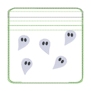 Ghosties ITH Bag embroidery design (5 sizes available) DIGITAL DOWNLOAD