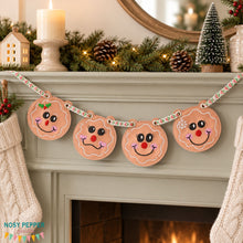 Load image into Gallery viewer, Gingerbread  Bunting Set 2026 Holiday Bundle (4 designs included) machine embroidery design DIGITAL DOWNLOAD