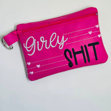 Load image into Gallery viewer, Girly Sh!t applique ITH Bag (4 sizes available) machine embroidery design DIGITAL DOWNLOAD