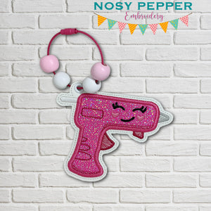 Glue Gun applique bookmark/ornament/bag tag machine embroidery design DIGITAL DOWNLOAD